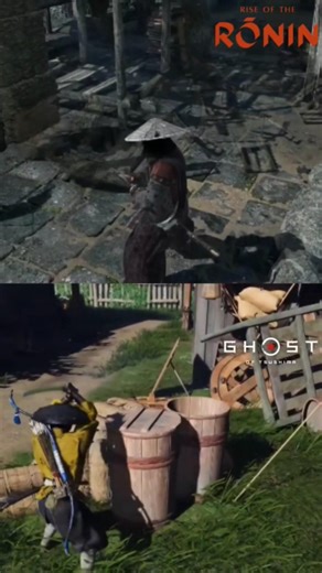 😈 Ghost Of Tsushima vs Rise Of The Ronin #shorts #ghostoftsushima #gaming ‪@MrBeast‬
