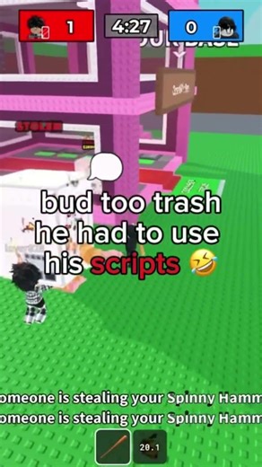 People are just too ass at the game, they need to use scripts 😭