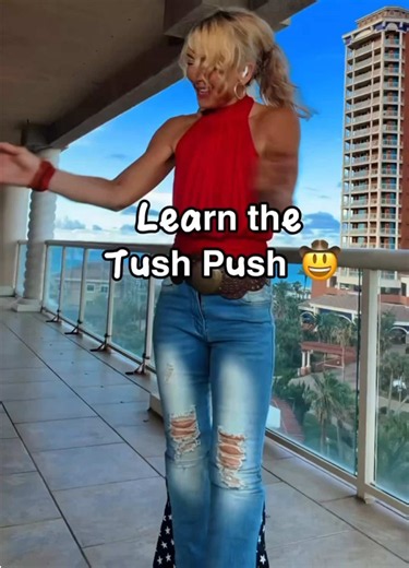 Ready to learn the Tush Push? 🤠 Choreo: Jim Ferrazzano We’re going through this classic line dance step by step, then putting it all together to Achy Breaky Heart. Whether you remember dancing it back in the day or you’re learning it for the first time, grab your boots and join me! The best part? Once you learn the Tush Push, you can dance it to so many different songs. Learn the steps once, and you’ll have a dance you can take with you to parties, weddings, and anywhere the music gets you movi
