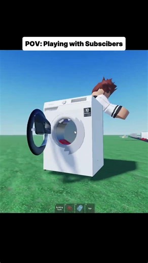 Destroying Washers with Subscribers ! 😃#shorts #roblox