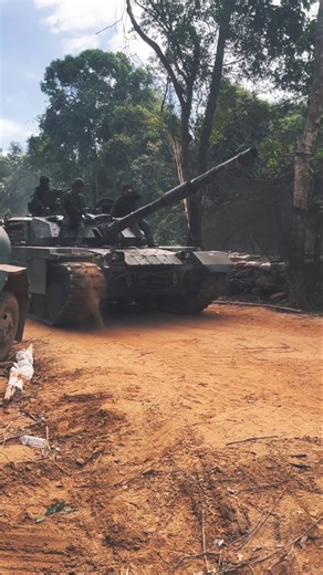 A Royal Thai Army cavalry VT-4 tank was hit by a 120mm mortar round, damaging the main gun barrel.