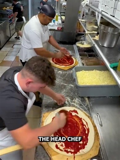 New Guy vs Head Chef! 20 Years Experience vs 8 Months | Fastest Pizza Challenge 🍕 #shorts