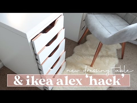 IKEA ALEX DRAWERS HACK | New Dressing Table Setup