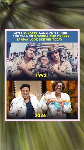 Govinda & Chunky Panday Then vs Now 😱🔥 | 33 Years of Aankhen Magic (1993–2026) ✨ #shorts