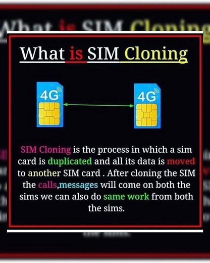 what is sim cloning one number in two sim cards