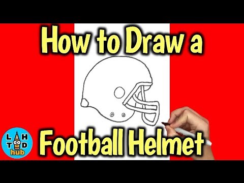 How to Draw a Football Helmet Step by Step
