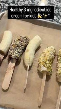 Healthy ice cream for my kids 🍫Just banana, chocolate & dry fruits So easy , so fun& kids approved!