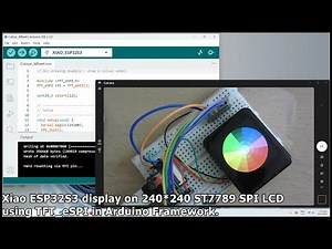 Xiao ESP32S3 display on 240*240 ST7789 SPI LCD using TFT_eSPI in Arduino Framework.