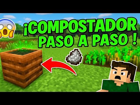 ¡IMPACTANTE! 🤯 Haz tu propio COMPOSTADOR en Minecraft paso a paso