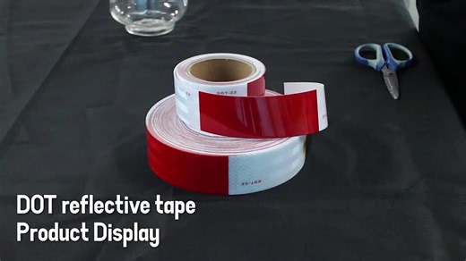 Outdoor Waterproof Self-adhesive Reflective Sticker Safety Reflective Conspicuity DOT-C2 Tape for Truck Trailers