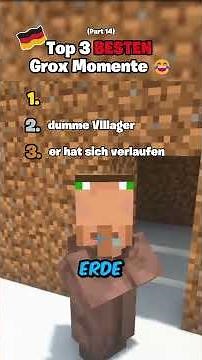Top 3 Grox moments that make you laugh #minecraft #shorts #funny