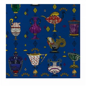 Ludovica Blu Elettrico Wallpaper