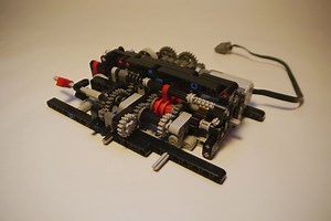 LEGO MOC-9520 6 speed flat gearbox RC (Technic 2017)