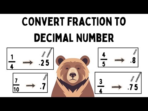 Convert Fractions to Decimals