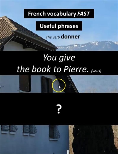 We give the book to Pierre / nous...#french #frenchforbeginners #frenchvocabulary