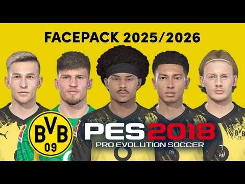 Borussia Dortmund Facepack for PES 2018 (Converted from PES 2021)
