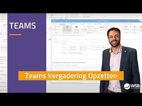 Teams vergadering opzetten