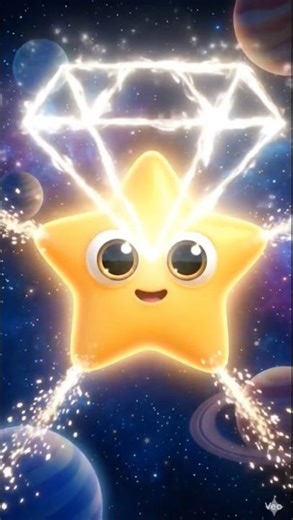 ⭐ Twinkle Twinkle Little Star | 3D Space Adventure | Baby Lullaby | Kids Galaxy Cartoon 8K Animation