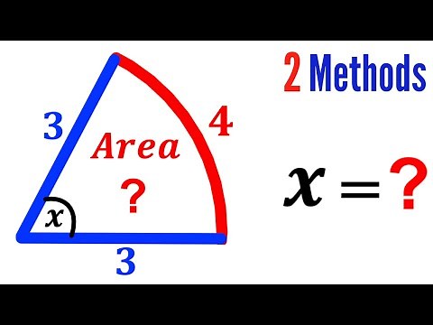 Can you find area of the Sector? | (Find angle X) | #math #maths | #geometry