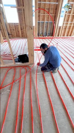 How Professional Radiant Floor Heating Actually Gets Installed #plumbing #construction