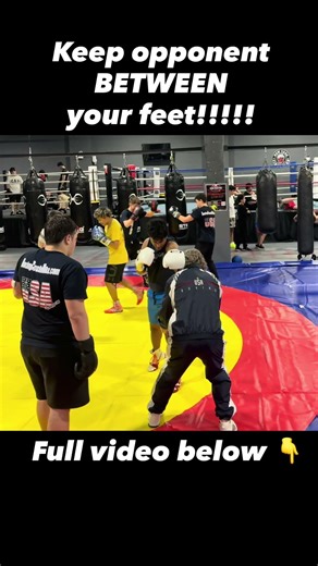Coach Mike's instruction: "Keep your opponent between your feet!" #shorts