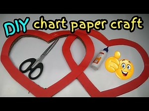 Diy chart paper craft idea / chart paper/cardboard use