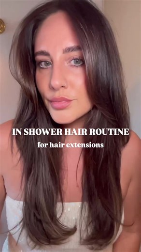 In-Shower Routine for Hair Extensions Care