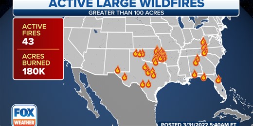Dozens of wildfires continue to burn across the country