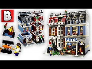 Lego Creator Modular Pet Shop Set 10218 | Unbox Build Time Lapse Review + Lego City Addition!