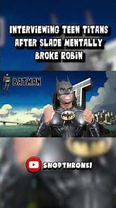 Interviewing Teen Titans After Slade Mentally Broke Robin #shorts #skit #teentitans #funny #comedy