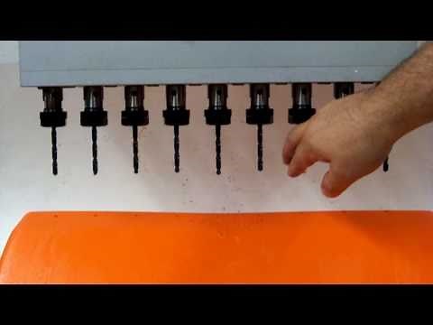 Low RPM Plastic Drilling, Nine Holes at Once on Drill Press - AutoDrill