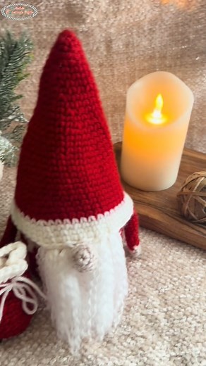 2.6K views · 23 reactions | The Christmas Gnome is absolutely adorable and you can use it as a storage basket! Learn more: https://www.nickishomemadecrafts.com/reversible-mosaic-crochet-gnome-pattern/ #crochet #crochetcommunity #crocheting #gnome #crochetgnome #christmasgnome #christmasdecor | Crochet Patterns & Tutorials by Nicki's Homemade Crafts | Facebook