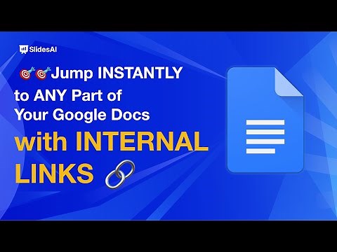 How to Create Internal Links in Google Docs (Headings & Bookmarks)