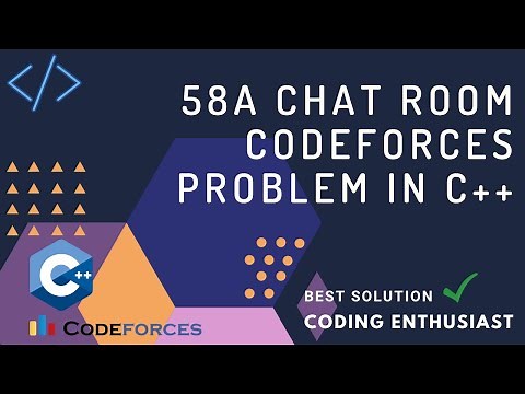 58A Chat Room codeforces problem in c++| chat room codeforces solution | codeforces for beginners