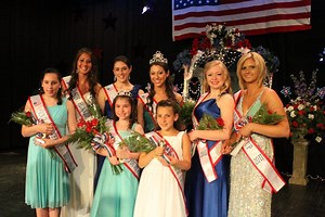 Miss and Little Miss Fourth of July Pageant Winners and Court Announced