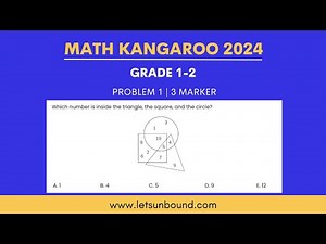 Math Kangaroo 2024 Solutions | Level 1-2 | Problem 01