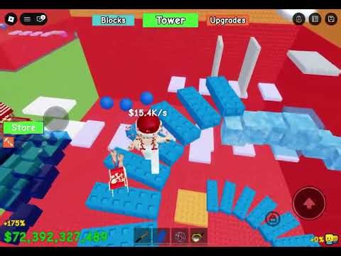 PLAYING BUILD A TOWER-ROBLOX￼