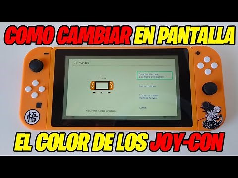 Como cambiar el color del Joycon en pantalla de Nintendo Switch