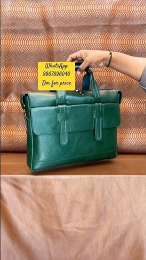 Sleek Leather Office Bag for Men | Computer Bag & iPad Sleeve for Work | Crossbody Leather Bag