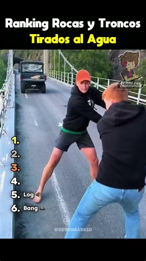 🔴RANKING OF ROCKS AND LOGS INTO THE WATER 🌀Spanish Parody🌀[Rankings in Spanish] #memes #humor #bhfyp