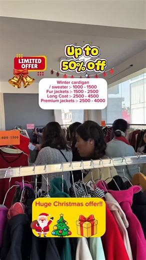 Into Trend Pvt. Ltd on Instagram: "🎄 2 Days Christmas Offer 🎄 Valid on Friday, 19th December & Saturday, 20th December 🕚 Store Time: 11:00 AM – 8:00 PM 📍 Location: Radhe Radhe, Bhaktapur (Google Maps: Into Trend) 🛍️ Visit our store or order online"