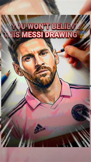 Messi Like You’ve Never Seen Before ⚡🎨 #shorts