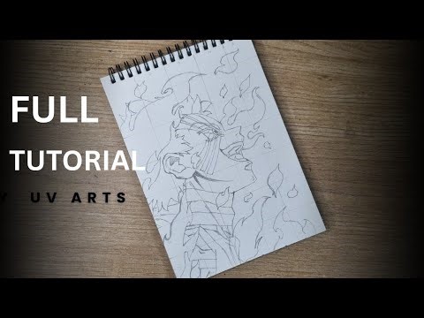 How to draw akaza || step by step || drawing || for beginners