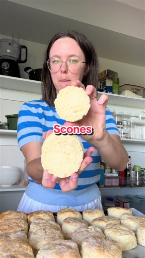 I just made a batch of basic scones for the kids’ lunchboxes and honestly this is one of those recipes that can save you when you’re a few days out from grocery day. Flour. Butter. Milk. Salt. That’s it. And if you don’t even have those exact things? You can swap self-raising for plain baking powder, butter for margarine, milk for water. They’re not fancy but taste delicious and they will fill little tummies and that’s sometimes all that matters. For anyone asking how I make them- Scones - makes