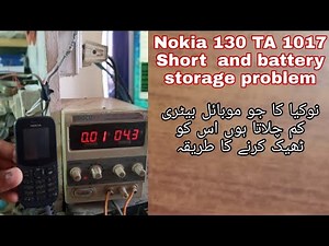 Nokia mobile low battery timing short problem battery not store