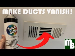 How to Spray Paint inside Supply & Return Vents / Grilles / Ducts / Registers to make them vanish!