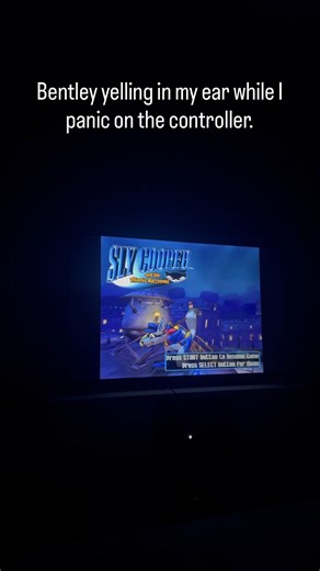 Remembering Bentley yelling in my ear while I panic on the controller. #playstation #ps1 #videogames