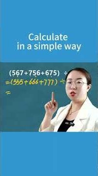 Calculate in a simple way