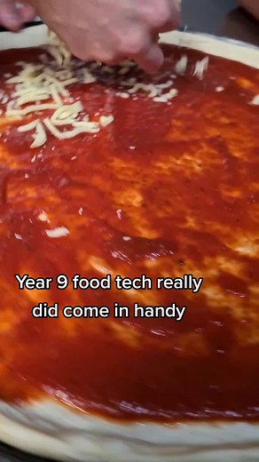 who would have thought? #foodtech #year9 #cookingpractise #pizzamaking