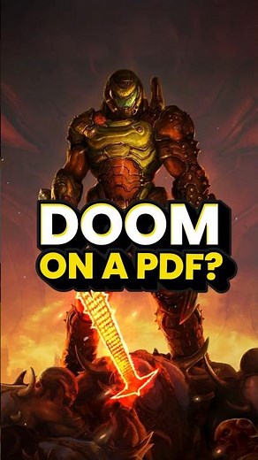 RUNNING DOOM on a PDF File 📄🤯 #doom #doommods #techhacks